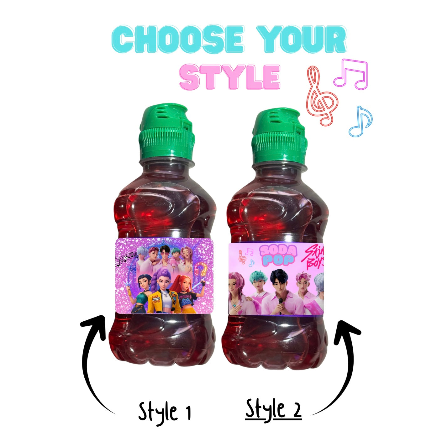 K-POP Huntrix Fruit Shoot Juice 200ml Wrappers | Waterproof Label Stickers | Birthday Party Upgrade