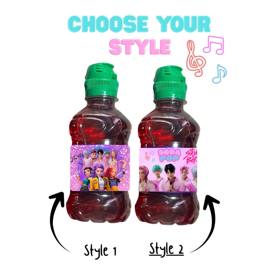 K-POP Huntrix Fruit Shoot Juice 200ml Wrappers | Waterproof Label Stickers | Birthday Party Upgrade