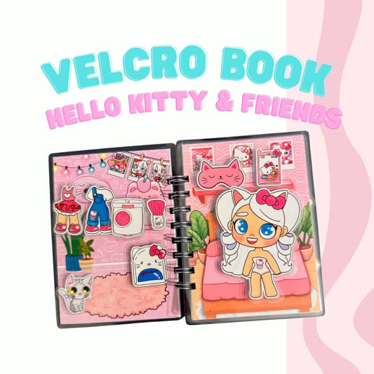 Avatar World Hello Kitty, Kuromi, Melody Toca Boca Velcro Book For Kids